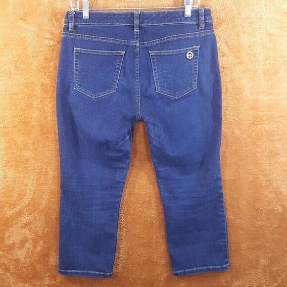 MICHAEL KORS Womens Jeans Size 4 Medium Wash Skinny Crop Stretch Denim - Picture 2 of 8